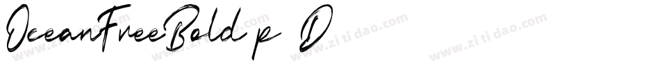 OceanFreeBold-p12D字体转换
