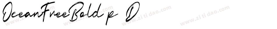 OceanFreeBold-p12D字体转换