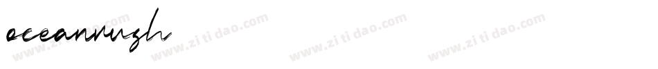oceanrush字体转换