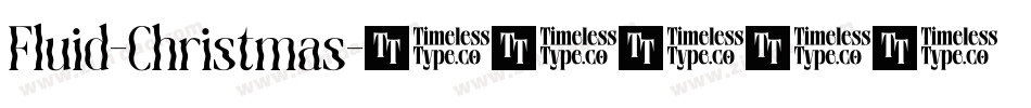 Fluid-Christmas字体转换