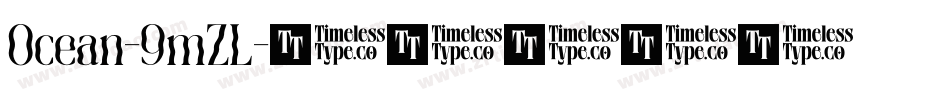 Ocean-9mZL字体转换