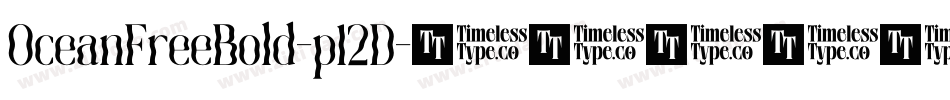 OceanFreeBold-p12D字体转换