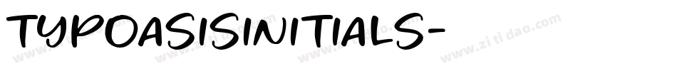 TypOasisInitials字体转换