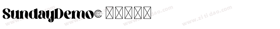 SundayDemo字体转换