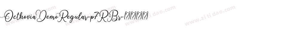 OcthoviaDemoRegular-p7RBr字体转换