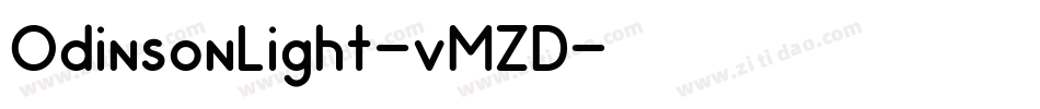 OdinsonLight-vMZD字体转换