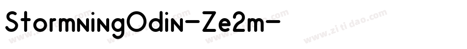 StormningOdin-Ze2m字体转换