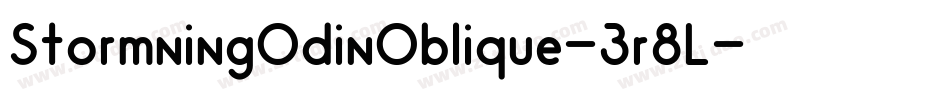 StormningOdinOblique-3r8L字体转换