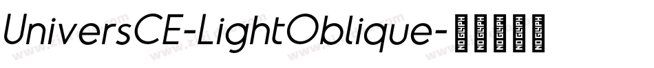 UniversCE-LightOblique字体转换