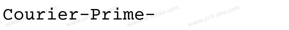 Courier-Prime字体转换