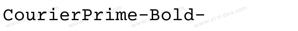 CourierPrime-Bold字体转换