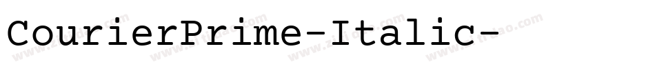 CourierPrime-Italic字体转换