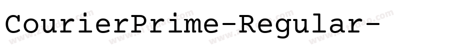 CourierPrime-Regular字体转换