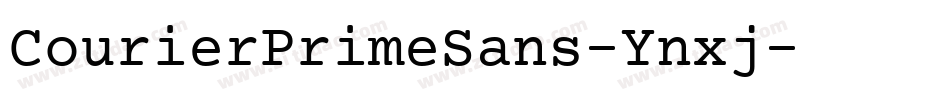 CourierPrimeSans-Ynxj字体转换