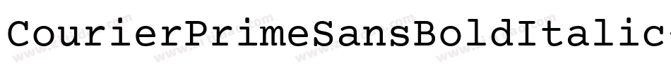 CourierPrimeSansBoldItalic-M0xe字体转换
