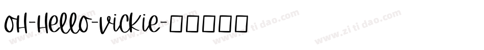 Oh-Hello-Vickie字体转换