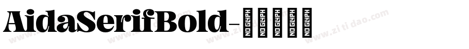 AidaSerifBold字体转换