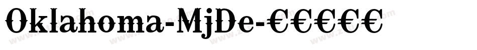Oklahoma-MjDe字体转换