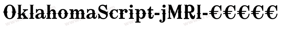 OklahomaScript-jMRl字体转换