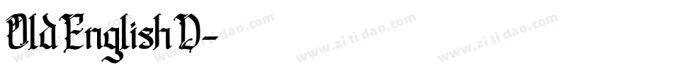 OldEnglishD字体转换