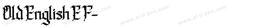 OldEnglishEF字体转换