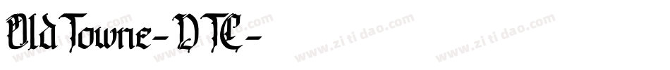 OldTowne-DTC字体转换