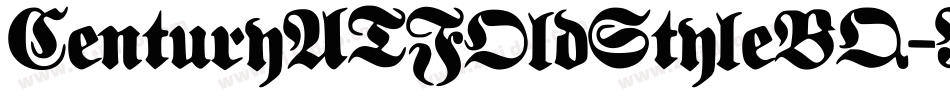 CenturyATFOldStyleBQ-Regular字体转换