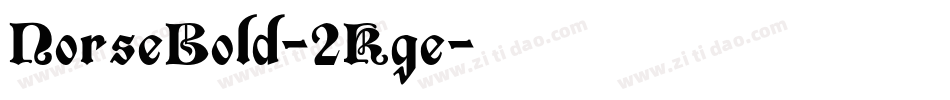 NorseBold-2Kge字体转换