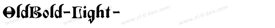 OldBold-Light字体转换
