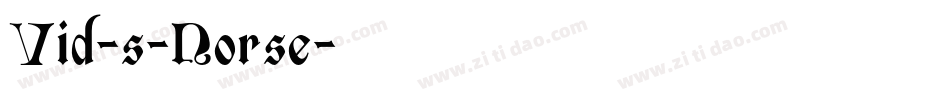 Vid-s-Norse字体转换