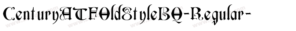 CenturyATFOldStyleBQ-Regular字体转换