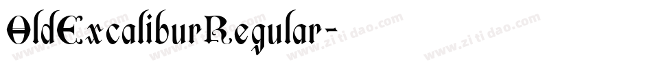 OldExcaliburRegular字体转换
