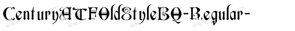CenturyATFOldStyleBQ-Regular字体转换