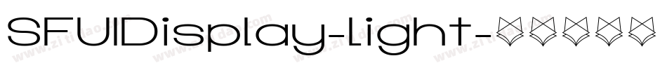 SFUIDisplay-Light字体转换