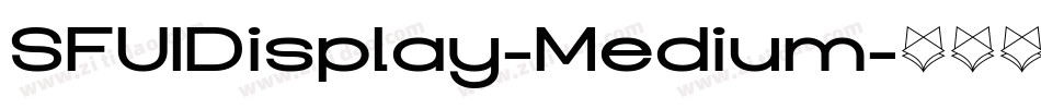 SFUIDisplay-Medium字体转换