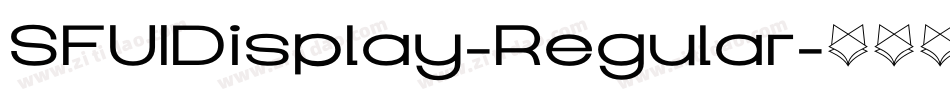 SFUIDisplay-Regular字体转换