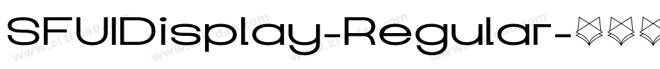 SFUIDisplay-Regular字体转换