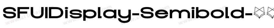 SFUIDisplay-Semibold字体转换