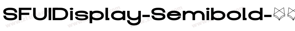 SFUIDisplay-Semibold字体转换