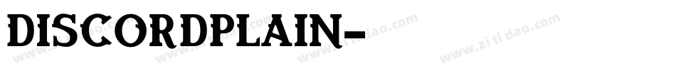 DiscordPlain字体转换