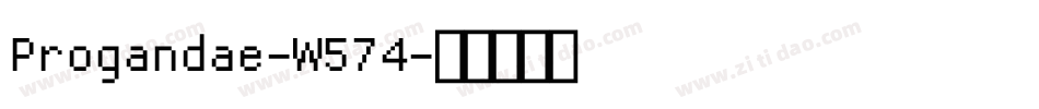 Progandae-W574字体转换