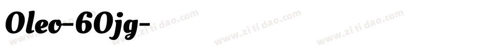 Oleo-6Ojg字体转换