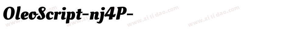 OleoScript-nj4P字体转换