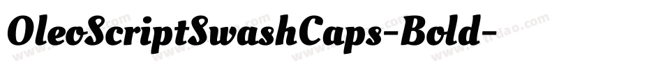 OleoScriptSwashCaps-Bold字体转换