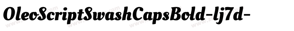 OleoScriptSwashCapsBold-lj7d字体转换