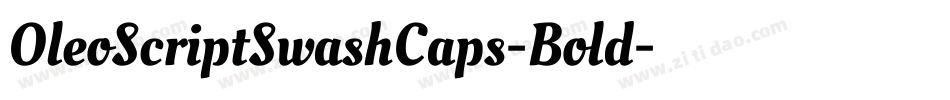 OleoScriptSwashCaps-Bold字体转换