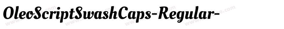 OleoScriptSwashCaps-Regular字体转换