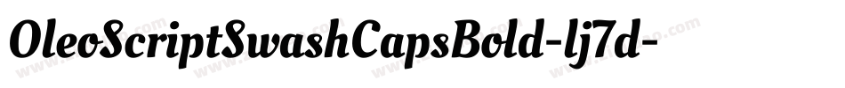 OleoScriptSwashCapsBold-lj7d字体转换