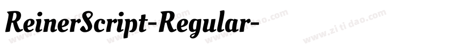 ReinerScript-Regular字体转换