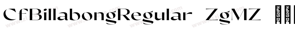 CfBillabongRegular-ZgMZ字体转换